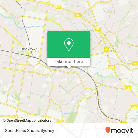 Spend-less Shoes, Seven Hills NSW 2147 map