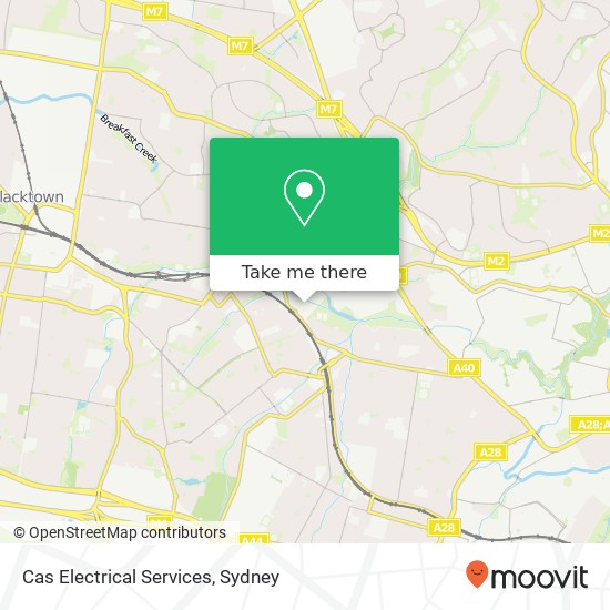 Cas Electrical Services, 10 Tollis Pl Seven Hills NSW 2147 map