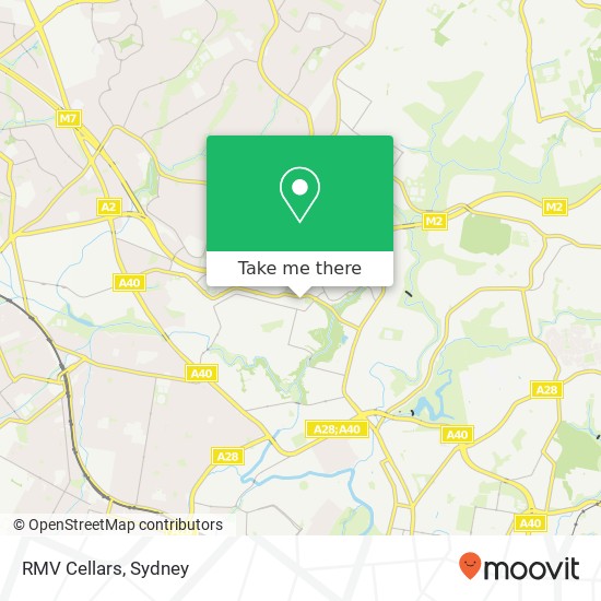 RMV Cellars map