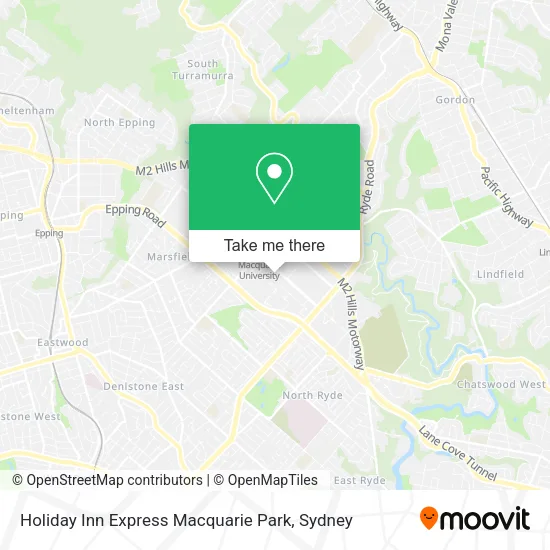 Holiday Inn Express Macquarie Park map