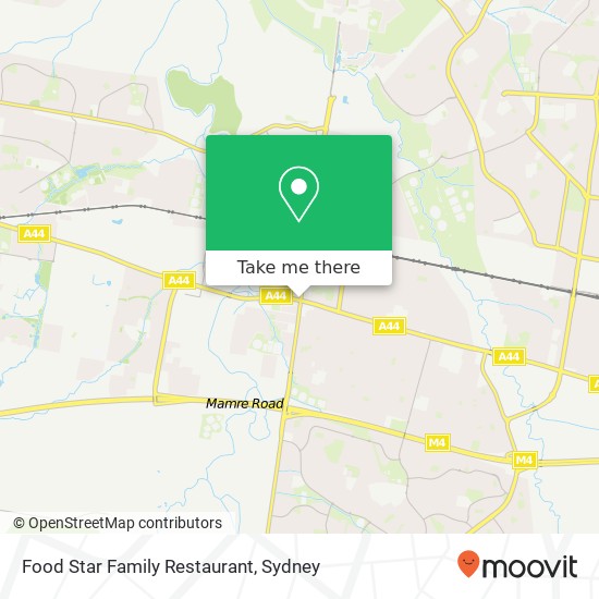 Food Star Family Restaurant, 369 Great Western Hwy St Marys NSW 2760 map