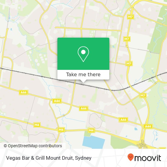 Vegas Bar & Grill Mount Druit, 57 North Pde Mount Druitt NSW 2770 map