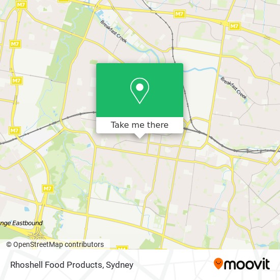 Rhoshell Food Products map