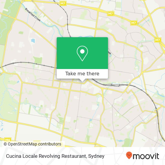 Cucina Locale Revolving Restaurant, 55 Campbell St Blacktown NSW 2148 map