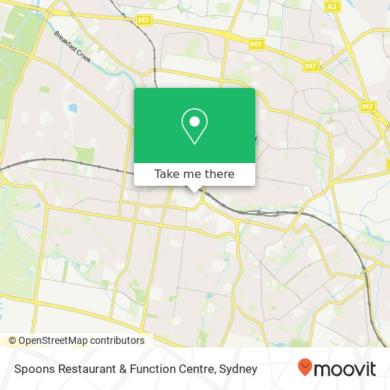 Spoons Restaurant & Function Centre, 95 Main St Blacktown NSW 2148 map