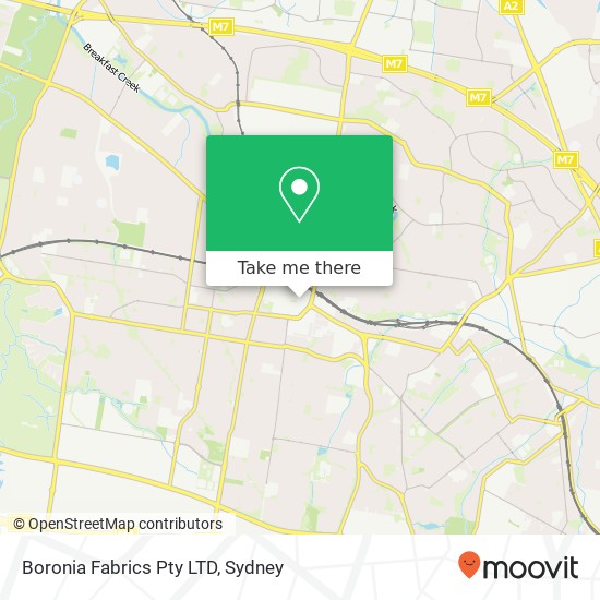 Boronia Fabrics Pty LTD, 12-14 Campbell St Blacktown NSW 2148 map