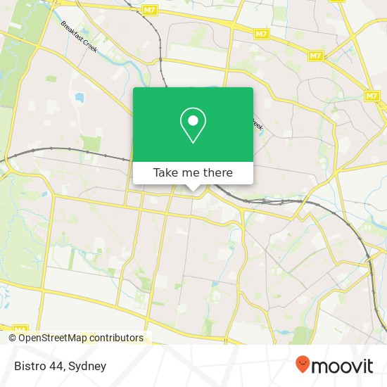 Bistro 44, Flushcombe Rd Blacktown NSW 2148 map