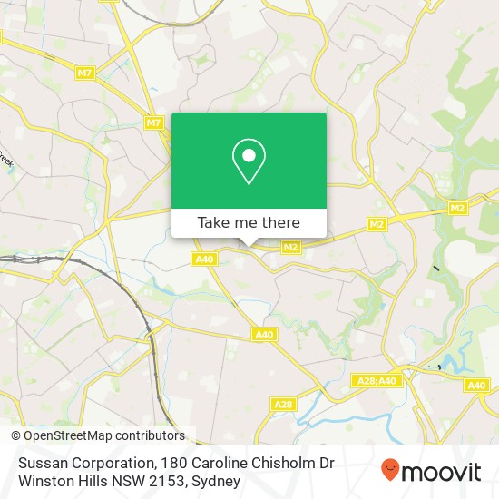 Sussan Corporation, 180 Caroline Chisholm Dr Winston Hills NSW 2153 map