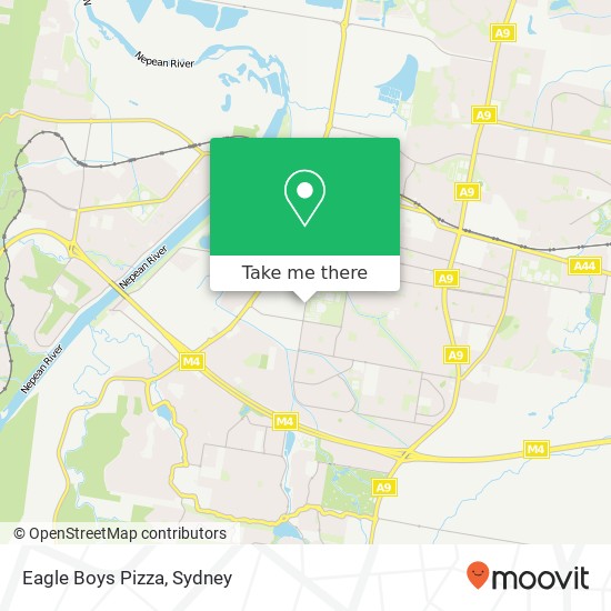 Eagle Boys Pizza, 51 York Rd Jamisontown NSW 2750 map