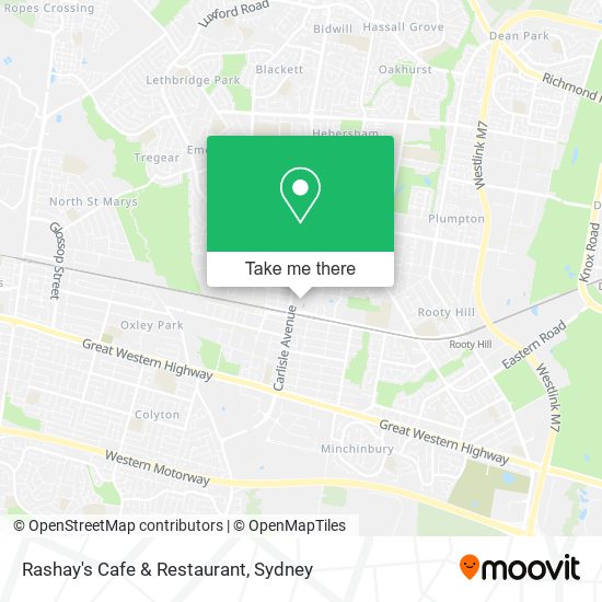 Rashay's Cafe & Restaurant map