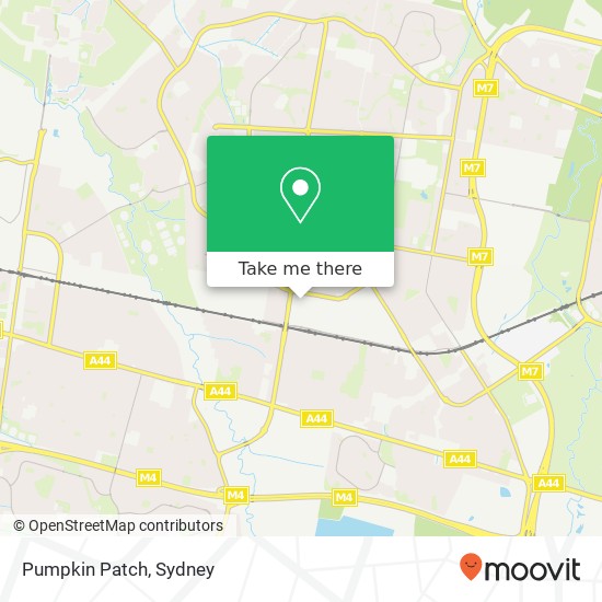 Mapa Pumpkin Patch, Mount Druitt NSW 2770