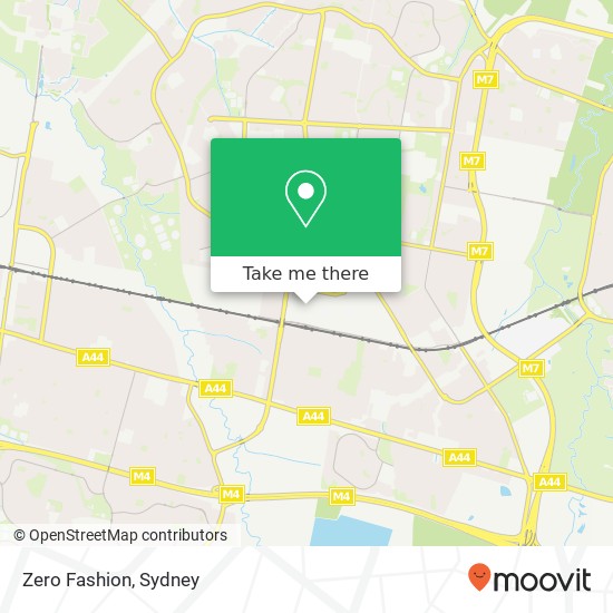 Mapa Zero Fashion, Kelly Clos Mount Druitt NSW 2770