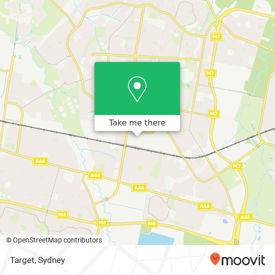 Mapa Target, Kelly Clos Mount Druitt NSW 2770