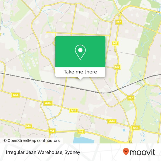 Irregular Jean Warehouse, 1 Zoe Pl Mount Druitt NSW 2770 map