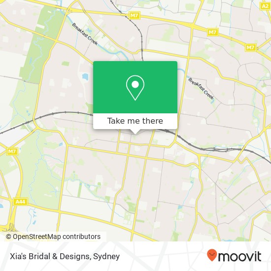 Mapa Xia's Bridal & Designs, 94 Kildare Rd Blacktown NSW 2148