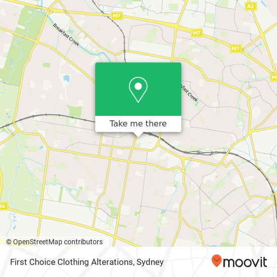 Mapa First Choice Clothing Alterations, Patrick St Blacktown NSW 2148