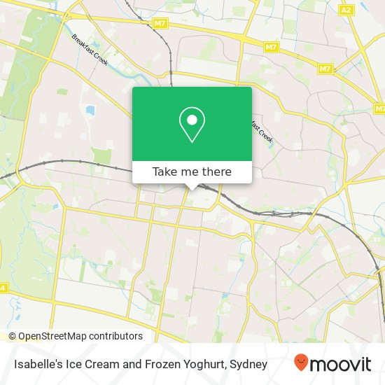 Isabelle's Ice Cream and Frozen Yoghurt, Patrick St Blacktown NSW 2148 map