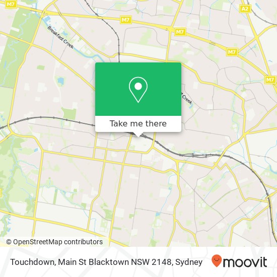 Touchdown, Main St Blacktown NSW 2148 map