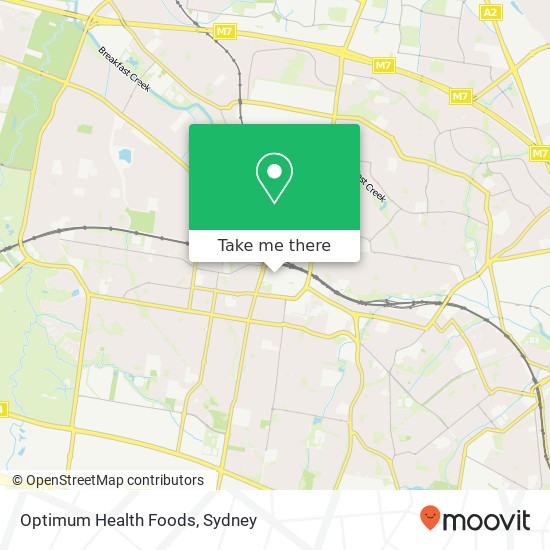 Mapa Optimum Health Foods, Patrick St Blacktown NSW 2148