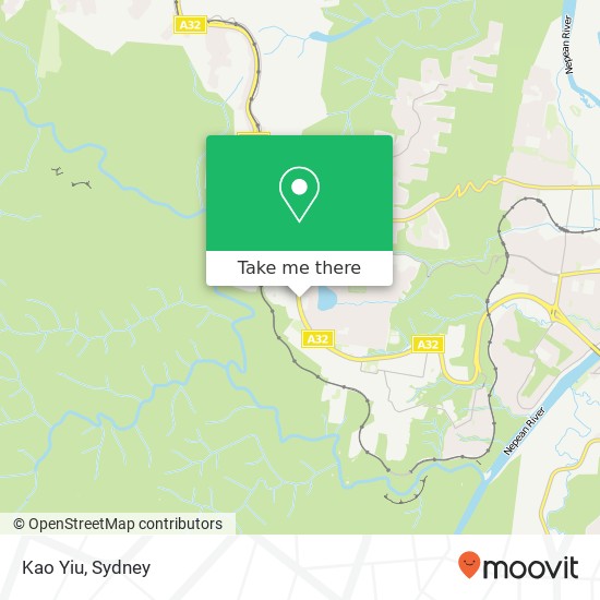 Mapa Kao Yiu, Great Western Hwy Blaxland NSW 2774
