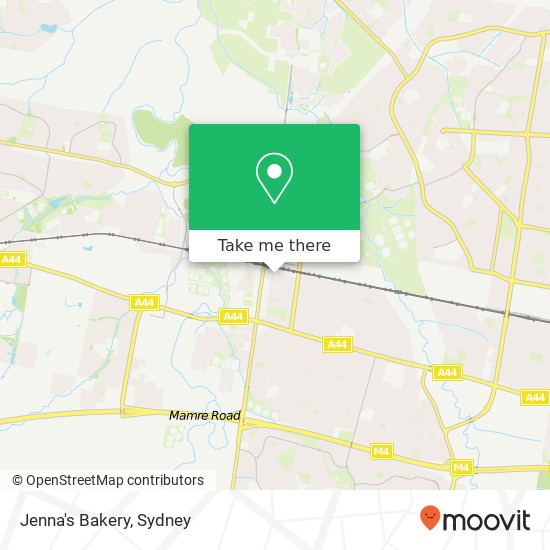 Mapa Jenna's Bakery, 33-43 Phillip St St Marys NSW 2760