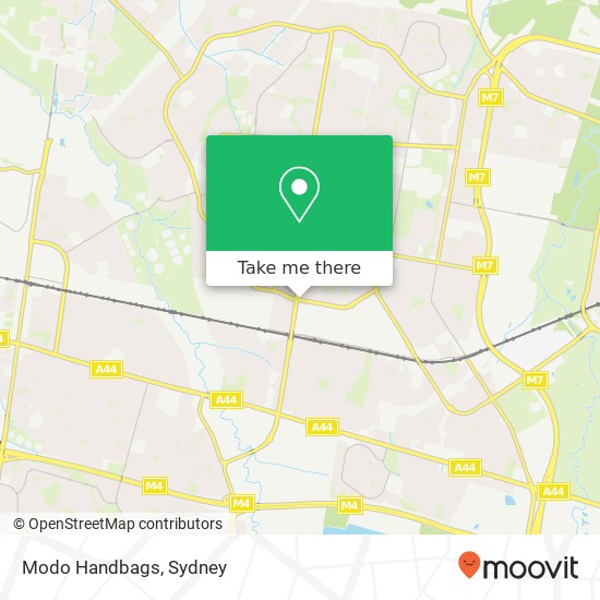 Mapa Modo Handbags, 52 Luxford Rd Mount Druitt NSW 2770