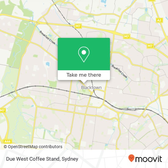 Due West Coffee Stand, 83 Richmond Rd Blacktown NSW 2148 map