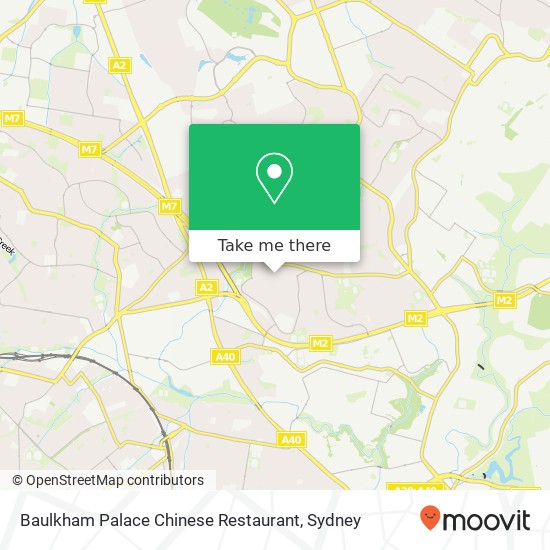 Mapa Baulkham Palace Chinese Restaurant, Baulkham Hills Rd Baulkham Hills NSW 2153