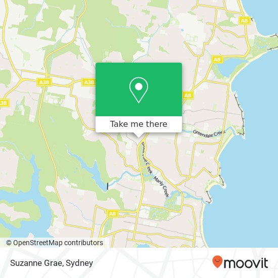 Suzanne Grae, 9 Old Pittwater Rd Brookvale NSW 2100 map