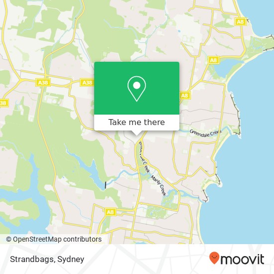 Mapa Strandbags, Brookvale NSW 2100