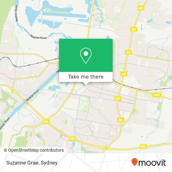 Mapa Suzanne Grae, 27-55 Station St Penrith NSW 2750