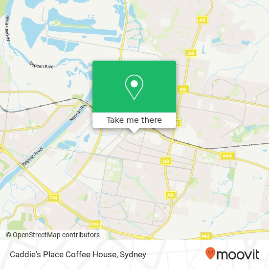 Caddie's Place Coffee House, 2 Castlereagh St Penrith NSW 2750 map