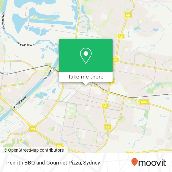 Penrith BBQ and Gourmet Pizza, 361 High St Penrith NSW 2750 map
