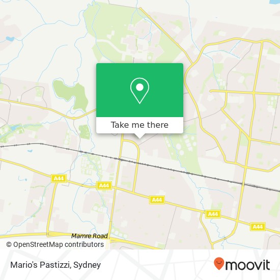 Mapa Mario's Pastizzi, Parklawn Pl North St Marys NSW 2760