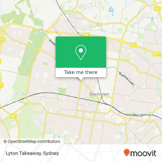Lyton Takeaway, Lyton St Blacktown NSW 2148 map