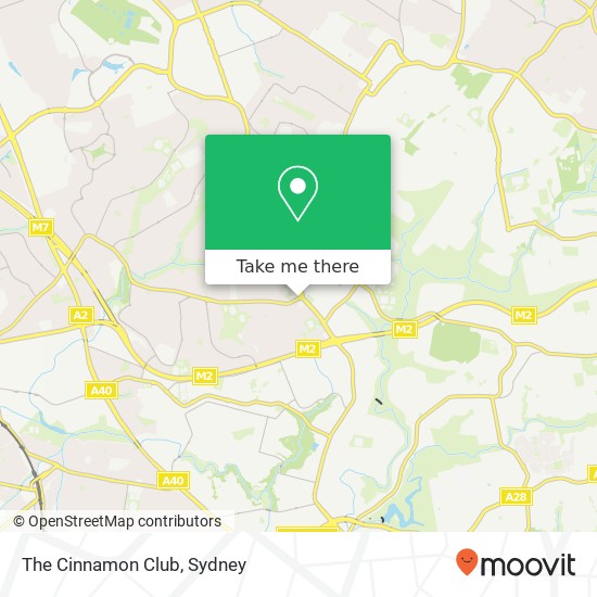 Mapa The Cinnamon Club, Seven Hills Rd Baulkham Hills NSW 2153