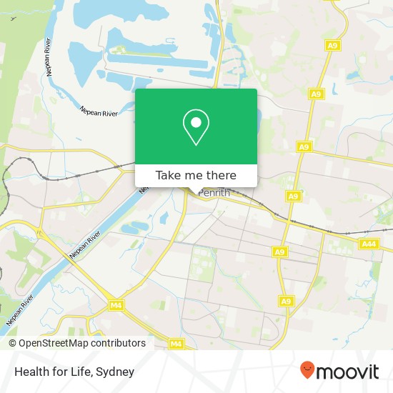 Mapa Health for Life, High St Penrith NSW 2750