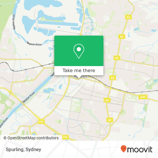 Mapa Spurling, Henry St Penrith NSW 2750