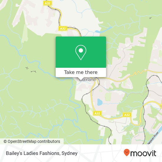 Bailey's Ladies Fashions, 48 Ross Cres Blaxland NSW 2774 map