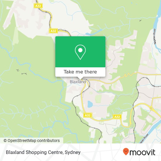 Blaxland Shopping Centre map