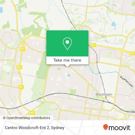 Mapa Centro Woodcroft-Ent 2