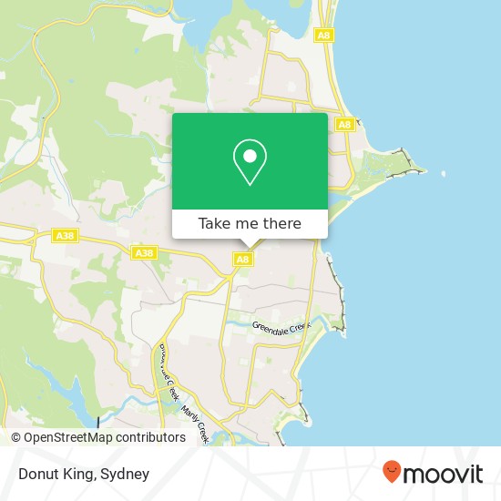 Donut King, 15 Pacific Pde Dee Why NSW 2099 map