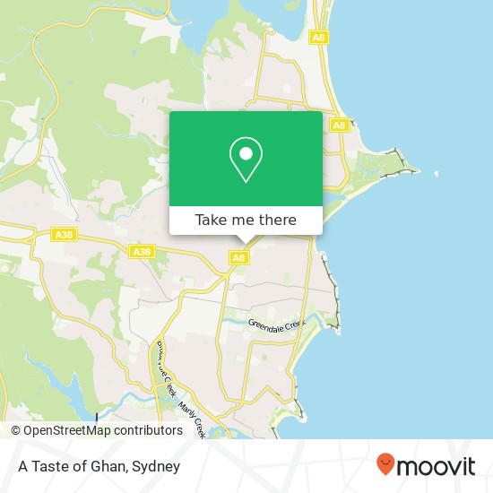 Mapa A Taste of Ghan, 661 Pittwater Rd Dee Why NSW 2099