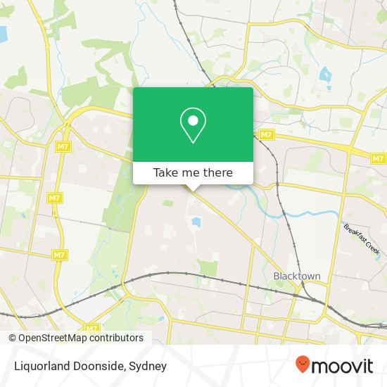 Liquorland Doonside map