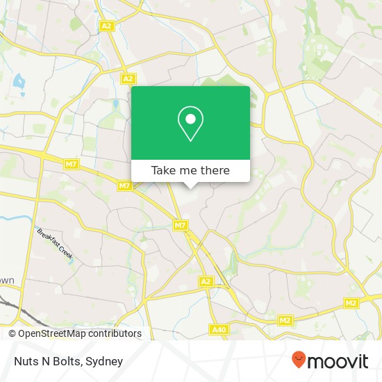 Mapa Nuts N Bolts, Norbrik Dr Bella Vista NSW 2153
