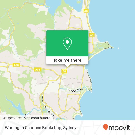 Warringah Christian Bookshop map