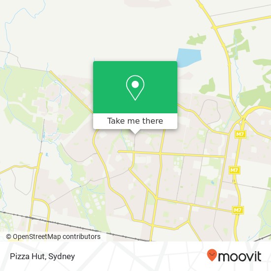 Mapa Pizza Hut, Popondetta Rd Blackett NSW 2770