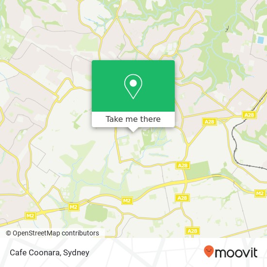 Mapa Cafe Coonara, 35 Coonara Ave West Pennant Hills NSW 2125