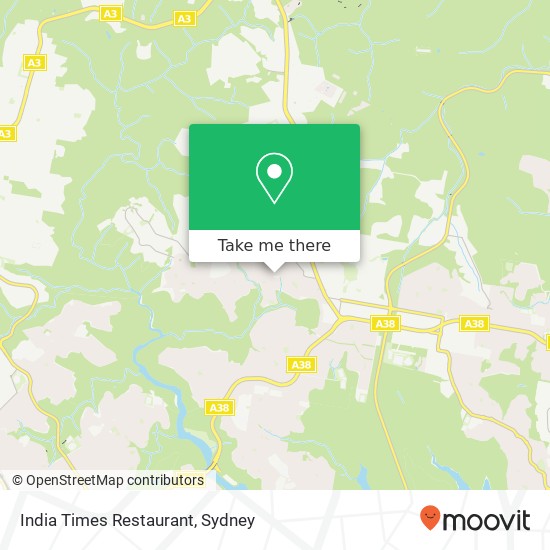 Mapa India Times Restaurant, 63 Sorlie Rd Frenchs Forest NSW 2086