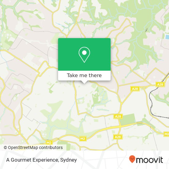 A Gourmet Experience, Sallaway Pl West Pennant Hills NSW 2125 map